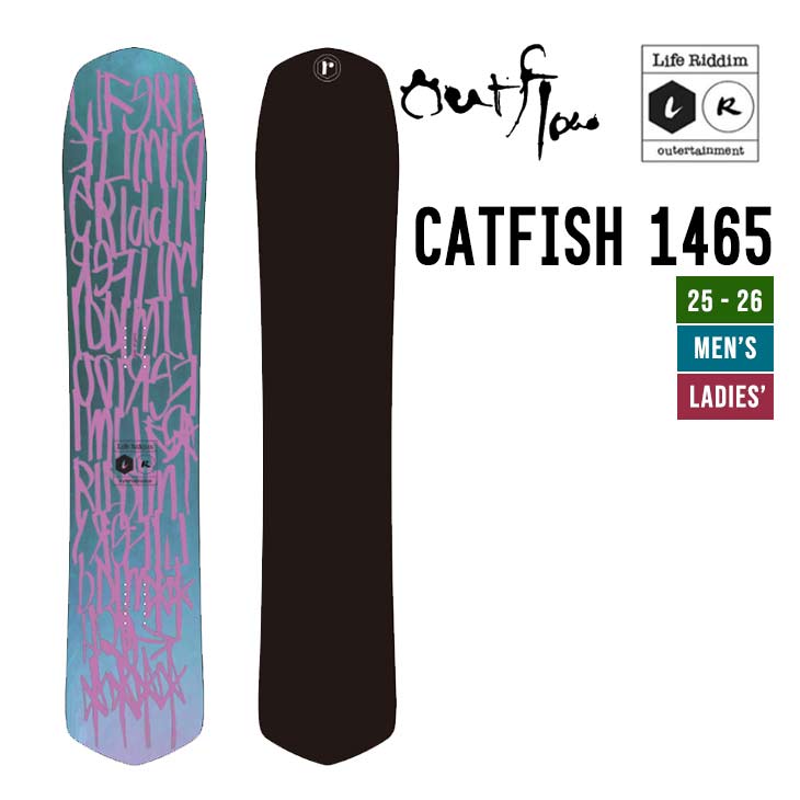 スノーボード OUTFLOW CAT134 楽天市場】LIFE RIDDIM ライフリディム 25-26 CATFISH 1485