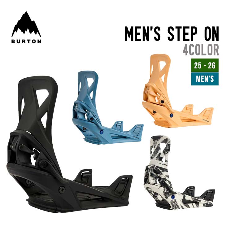 【24-25】メンズ Burton Step On Re:Flex Sサイズ Men's Burton Step On Re:Flex Snowboard Bindings - 172831