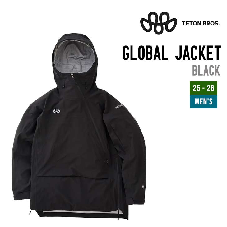 TETON BROS. ティートンブロス 25-26 GLOBAL JACKET 世界的 上衣 スノーボード 置き目品 お召しもの メンズ 耐久撥水産業
