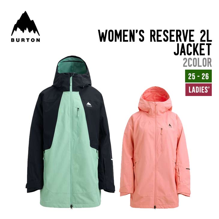 BURTON バートン 25-26 WOMEN RESERVE 2L JACKET ウィメンズ リザーブ 2L ジャケット スノーボード 正規品 ウェア 2025-2026 ウィメンズ