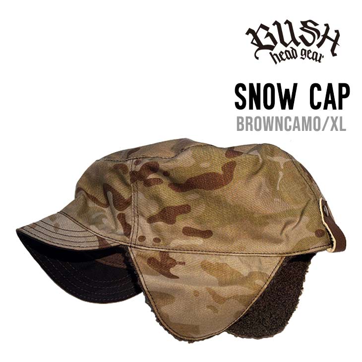 SNOW CAP スノーキャップ BUSH HEAD GEAR ブッシュヘッドギア スノーボード 帽子 国産