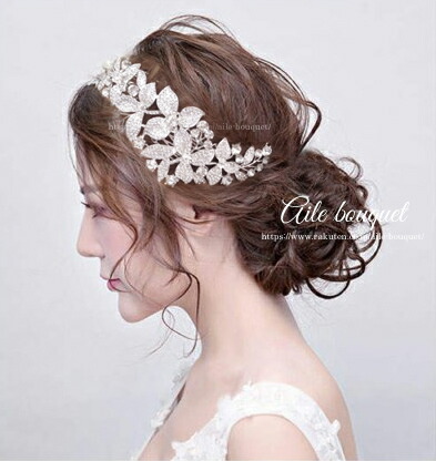 Aile Bouquet Headdress Flower Headband Bijou Headpiece Hair