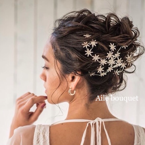 Aile Bouquet Headdress Bijou Star Headpiece Star Hair Accessories