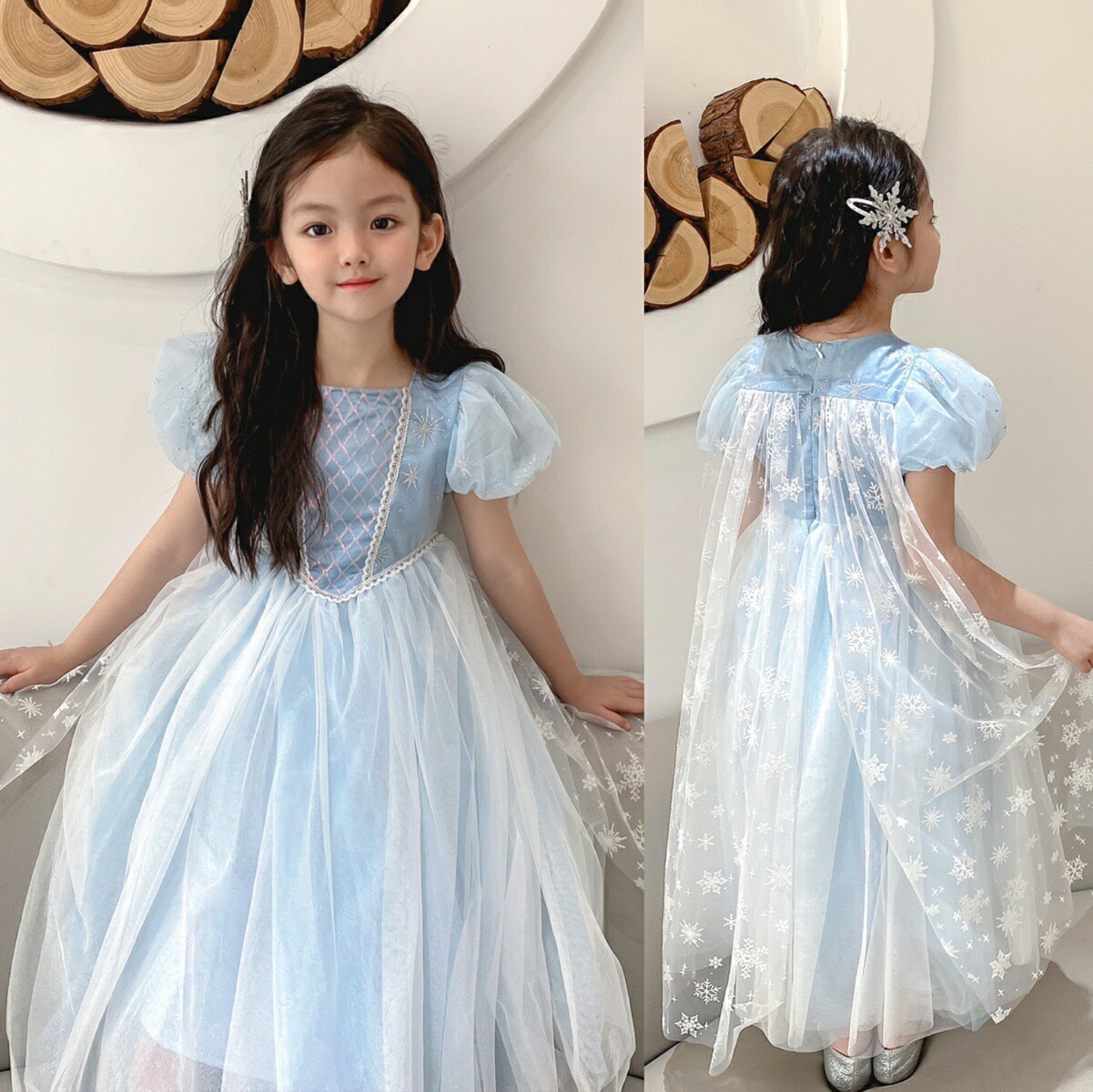 エルサ ドレス 子供用 キッズワンピース コスプレ コスチューム 子供 高品質 仮装 110 1 キッズ ディズニーランド 女の子 140 プリンセス 春夏 アナと雪の女王 ワンピース ハロウィン お姫様 90 半袖 クリスマス 100 130