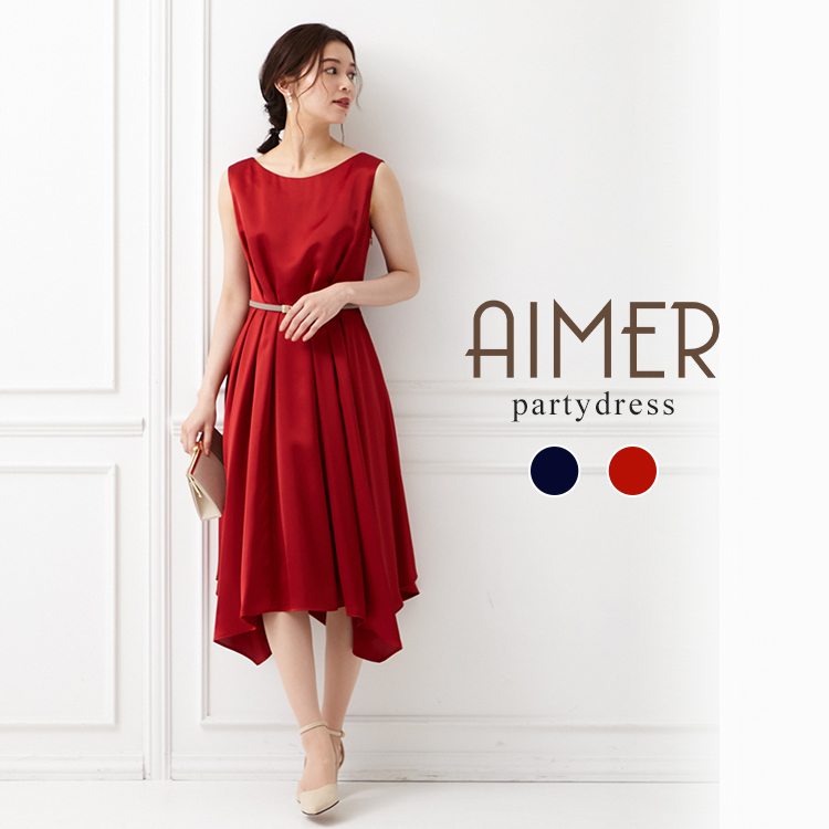 限定品新品 AIMER 赤ドレスの通販 by みく｜エメならラクマ - AIMER