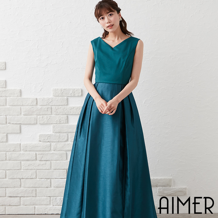 AIMER エメ ステージドレス ゴールド系 9号 - スーツ/フォーマル/ドレス