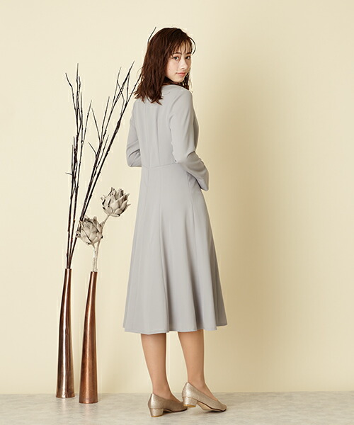 エメ きれいめワンピ Aimer 長袖ワンピース 顔合わせ 女子会 旅行 会食 同窓会 入卒ママ 最大00円offクーポン Pt5倍 ワンピース 4 21 09 59まで ウエストタック フレアワンピース 長袖ワンピース Aラインワンピース フレアワンピース 入卒ママ 顔合わせ 食事会