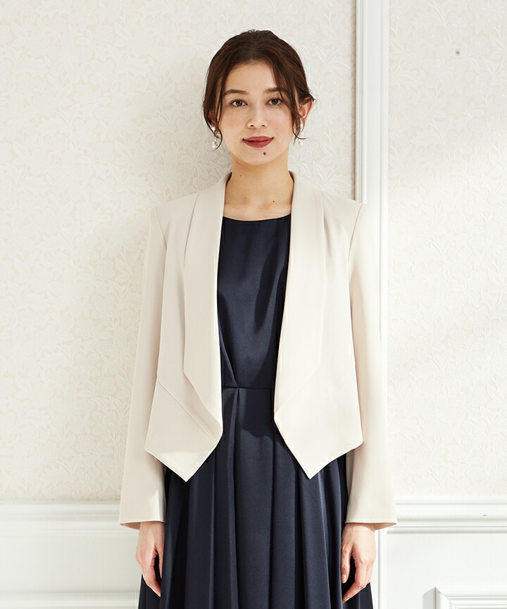 楽天市場 ショールカラージャケット ジャケット レディースジャケット フォーマルジャケット 結婚式 披露宴 二次会 卒業式 入学式 大人 上品 おしゃれ レディース フォーマル パーティー エメ Aimer Nドレス ドレスブランド Aimer