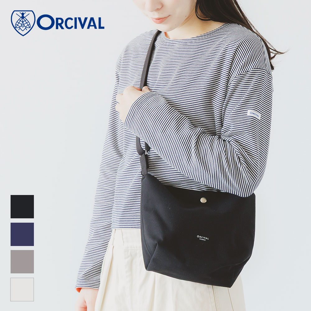 【SALE 30%OFF】オーシバル / オーチバル ORCIVAL PVCコットン ショルダーポーチ Mサイズ #OR-H0329HBT ショルダーバッグ コットン綿 レディース 無地 ミニサイズ 軽量 斜め掛け ユニセックス 2025AW