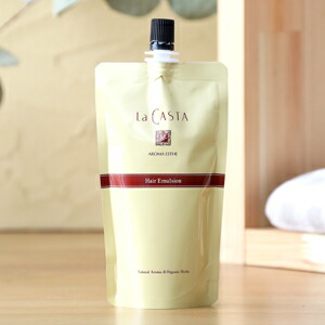 ラカスタ アロマエステ ヘアエマルジョン(リフィル) 140ｍｌ トリートメント ラ・カスタ アルペンローゼ 低刺激 詰め替え 詰替 | ヘア美容液 オーガニック 洗い流さないトリートメント ヘアトリートメント