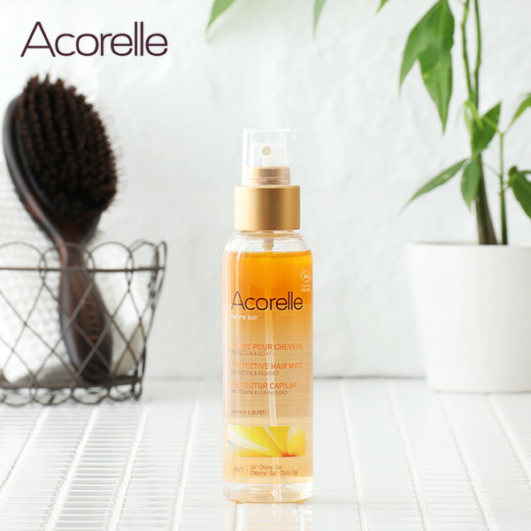 【最大15%OFFクーポン】アコレル（Acorelle） ヘアオイルミスト ジャスミン＆オレンジ 100ml ／ ヘアミスト オイルミスト ヘアトリートメント 紫外線ケア 保湿 ダメージ補修 スタイリング剤 ダメージ エコサート コスメビオ オーガニック