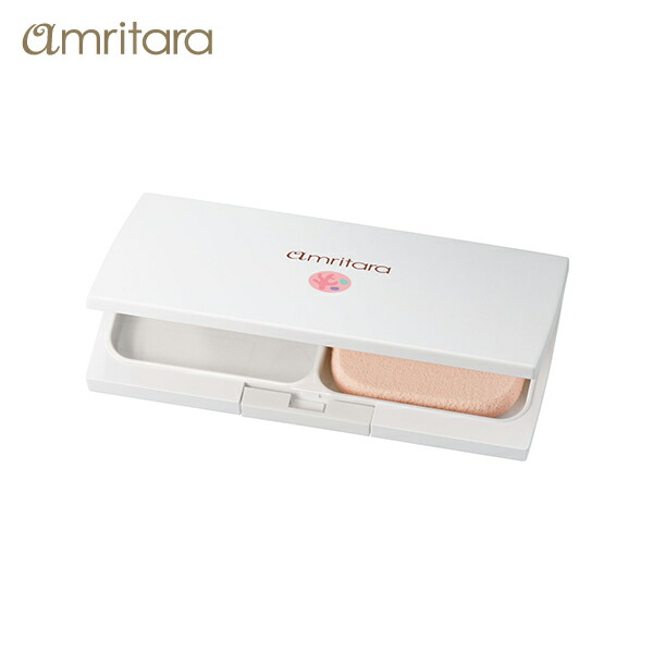 サイズ アムリターラ パフ かわいい オーガニック アメージングオーガニックファンデーション 化粧品 専用コンパクトケース ファンデ ファンデーション コンパクト ミニ スキンケア Amritara オーガニックコスメ