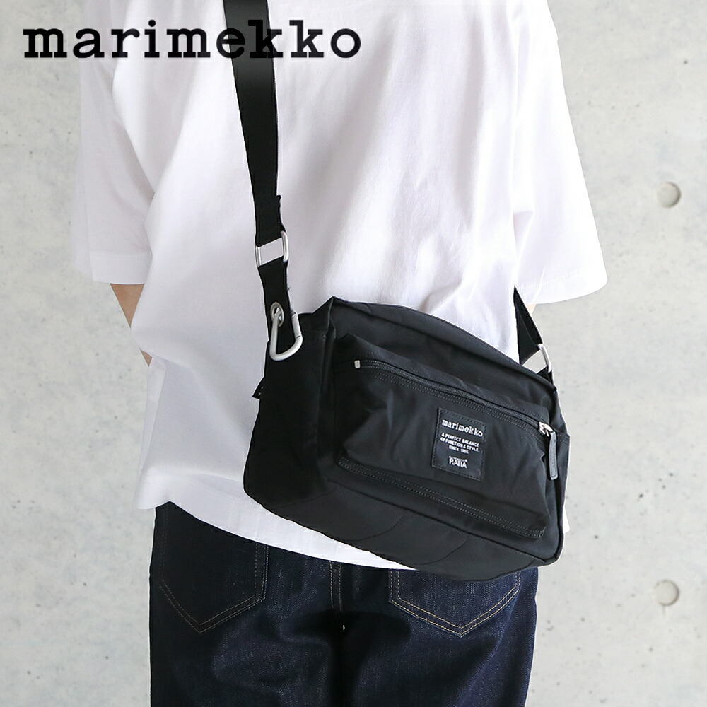 楽天市場 クーポン利用で10 Off マリメッコ Marimekko My Things マイシングス ショルダーバッグ Roadie ローディ ブラック バッグ 旅行 トラベル 定番 ユニセックス ギフト 正規販売店 サンテラボ