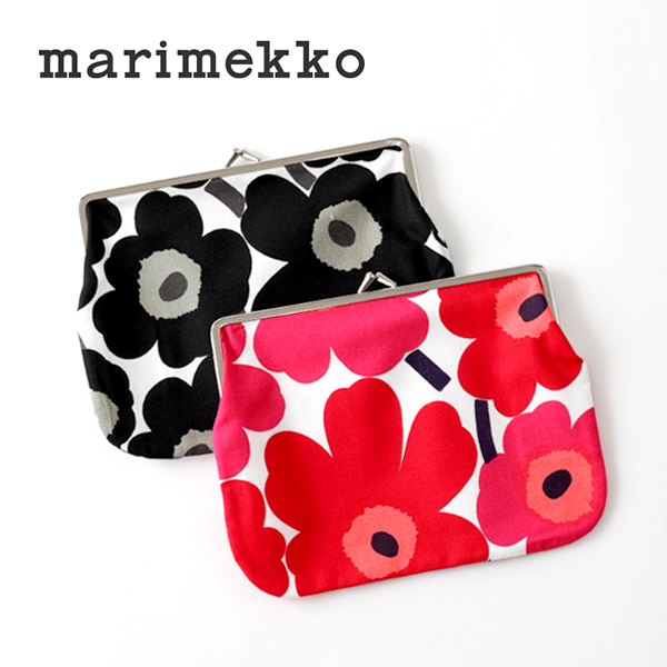 楽天市場 26時間限定 最大10 Offクーポン配布中 マリメッコ Marimekko がま口ポーチ 大 Puolikas Kukkaro 大きめ ウニッコ マンシッカ コスメポーチ メイクポーチ 小物入れ 北欧 ギフト 正規販売店 サンテラボ