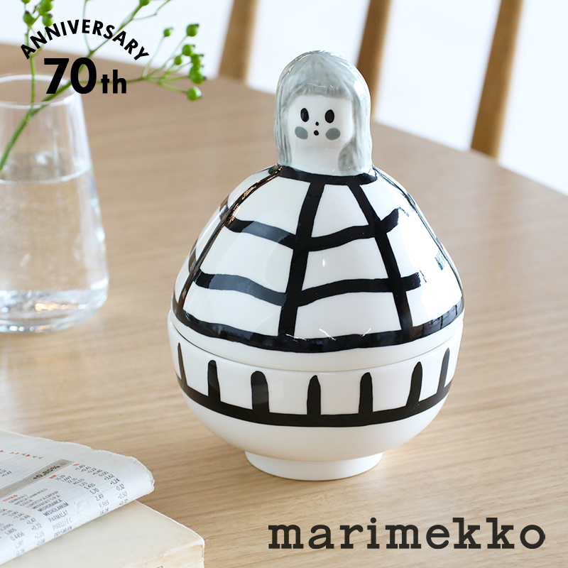 Marimekko マリメッコ Rauha Collectible ラウハ コレクティブ セラミック フィギアポット 小物入れ 装具 70周年 不死化 決める模範 陶製 食器 ファーニチュア チャート被服 作物 御嬢さん 差し上物 給付 入れもの利運 法条手懸ける店屋 Earthkitchen Ph