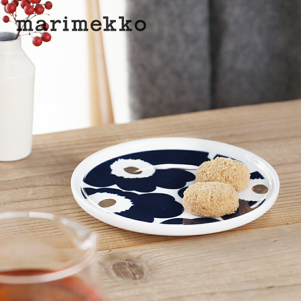 【最大15%OFFクーポン】【正規品】【2023冬・日本限定】marimekko / マリメッコ Unikko(ウニッコ) プレート 13.5cm カラー39 ダークブルー×ゴールド ネイビー 皿 花柄 ギフトのご紹介
