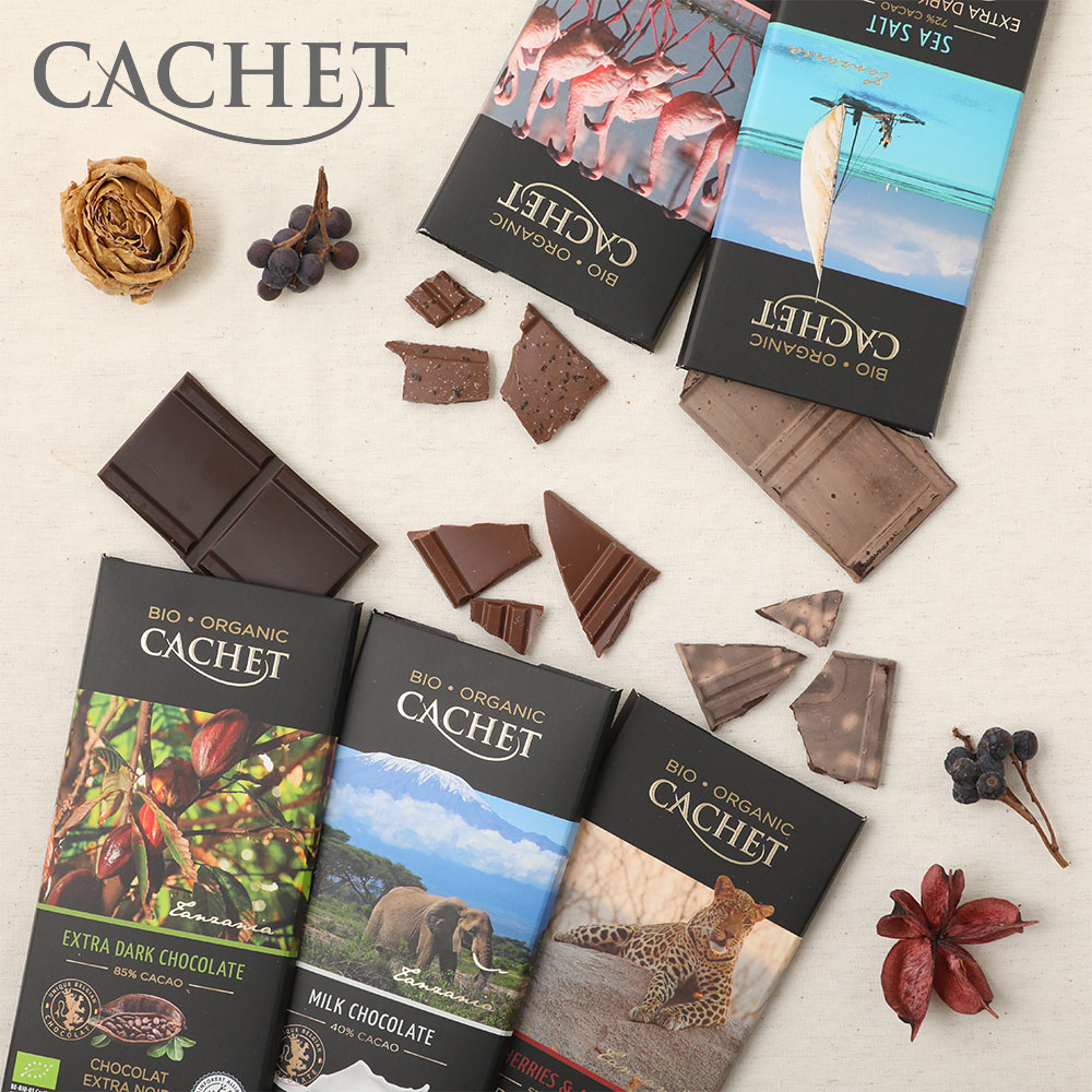 最適な価格 CACHET カシェ チョコレート 5種 各100g チョコ Chocolate オーガニックシーソルト キャラメル シーソルト ミルク チョコレート チェリー アーモンド ダークチョコレート ハイカカオ ベルギー 板チョコ ギフト www.panipatcity.in