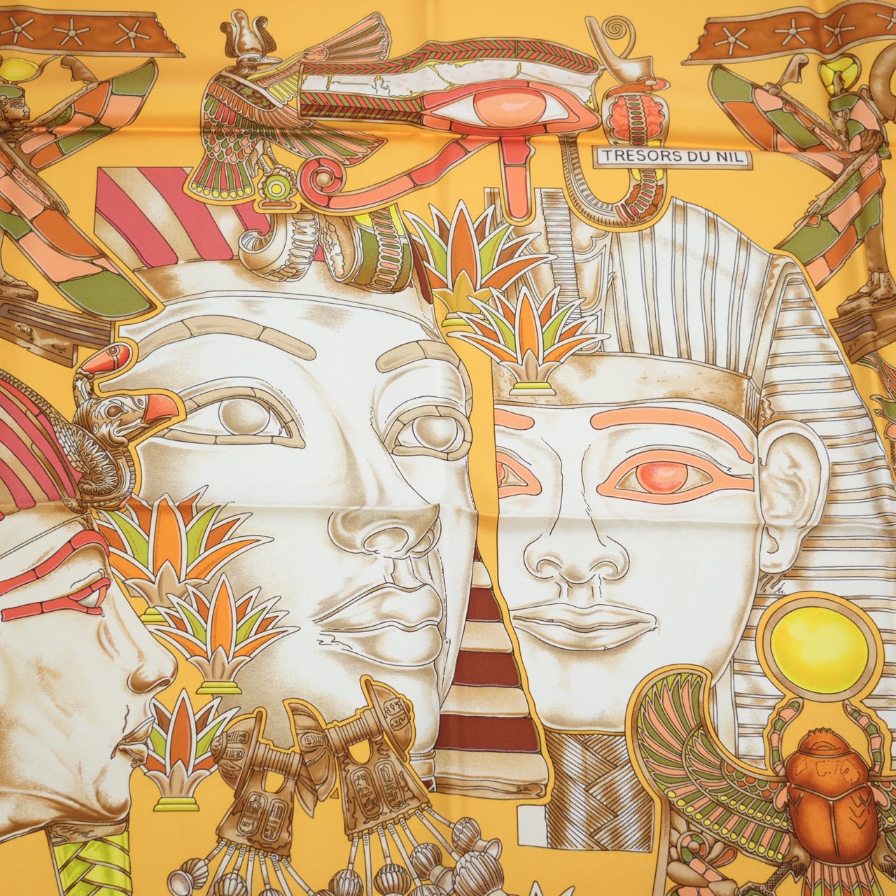 楽天市場】エルメス スカーフ カレ90 ナイルの宝 TRESORDS DU NIL