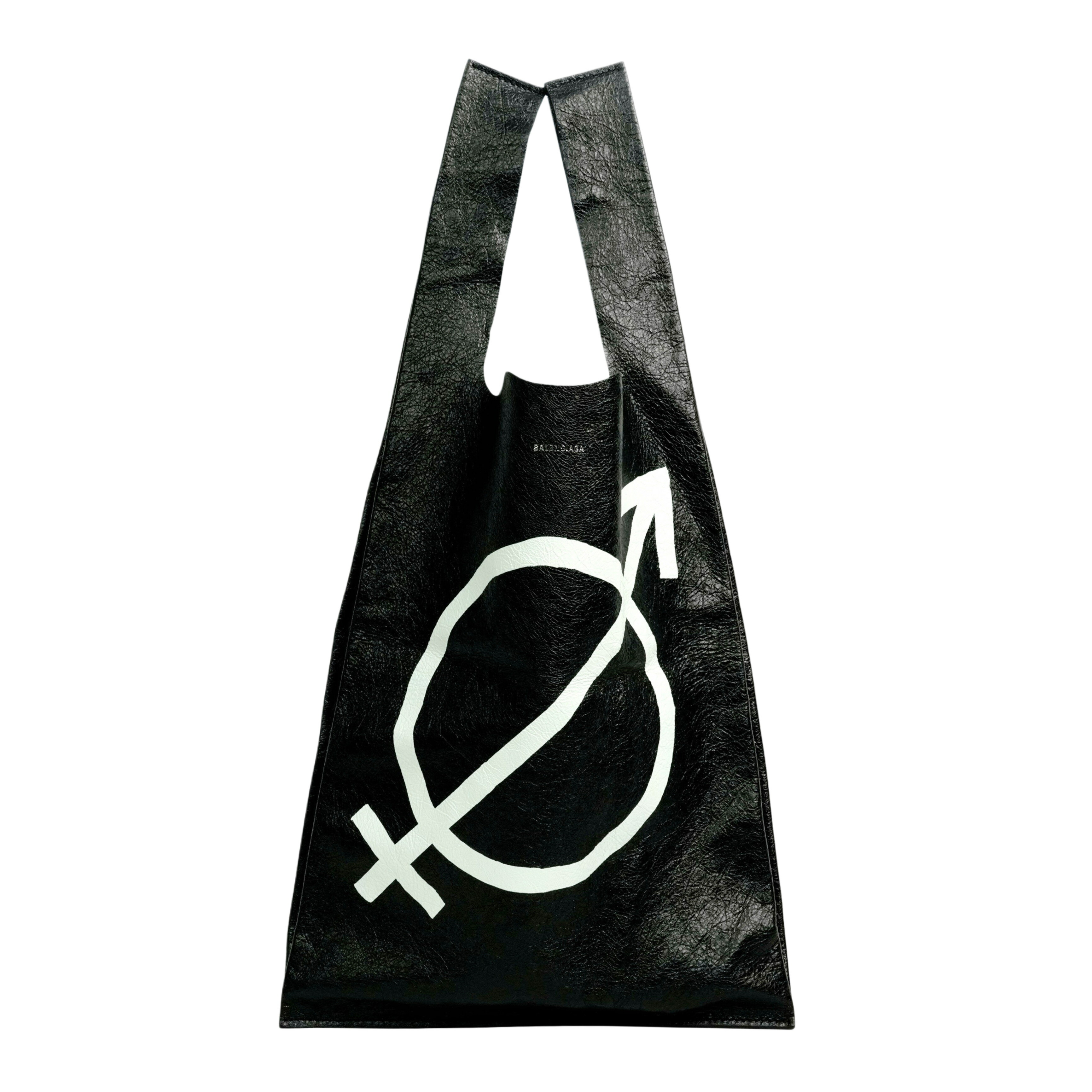 BALENCIAGA ブラックレザーケース箱付 楽天市場】中古 バレンシアガ ザ ボックス レザー 黒 ミラー トート