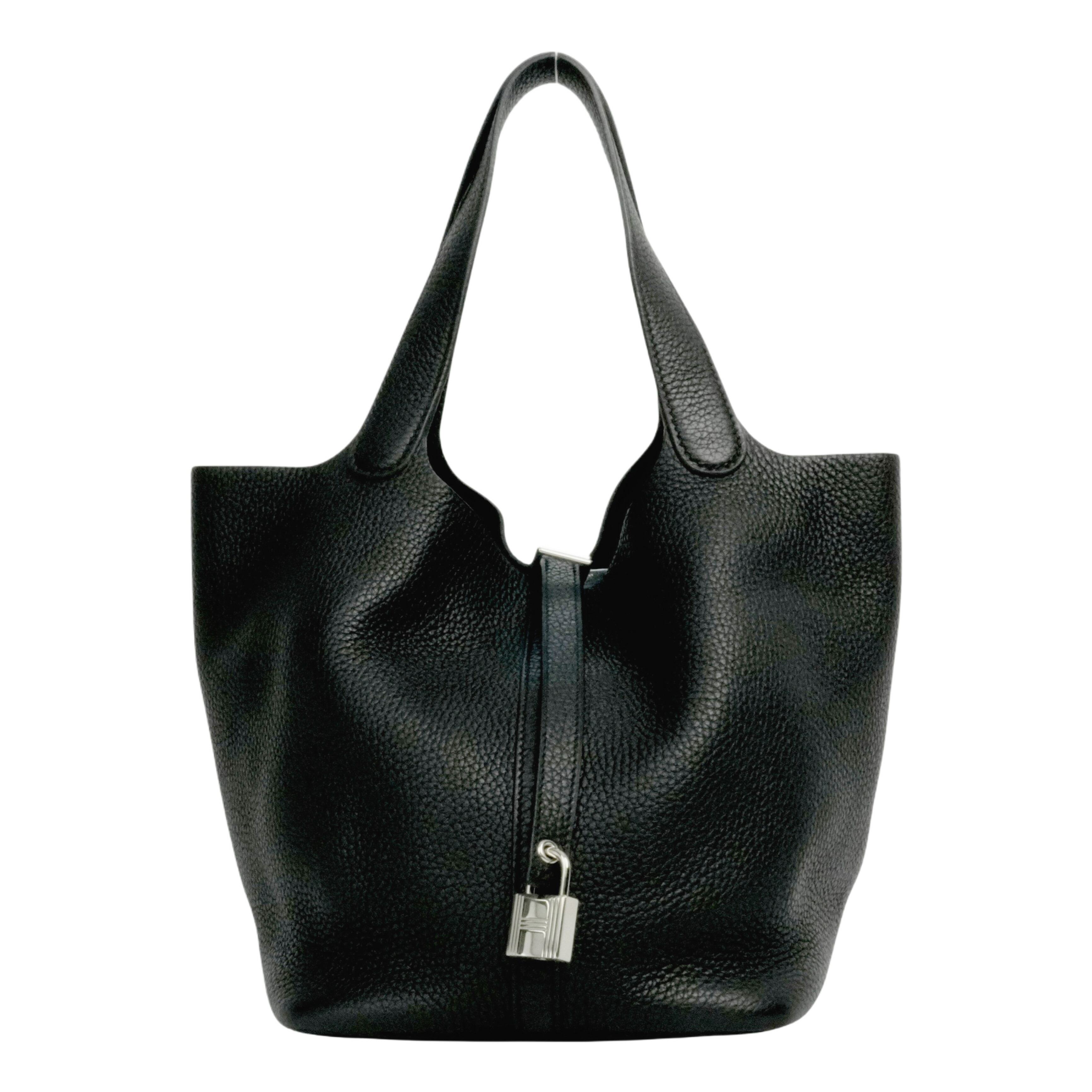 ☆☆☆ HERMESピコタンロックＭＭ レザー ハンドバッグ Ｘ刻印 HERMES 》 