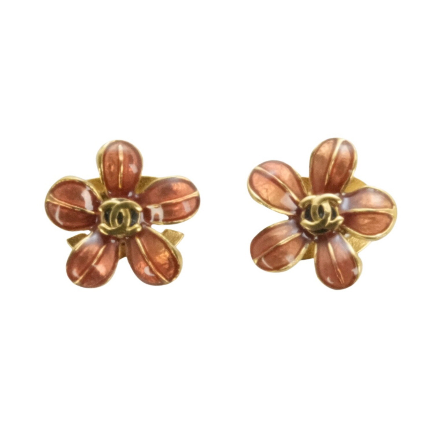 【CHANEL】★Vintage★FLOWER EARRING フラワー ピアス Vintage CHANEL Paris Camellia Flower Earrings