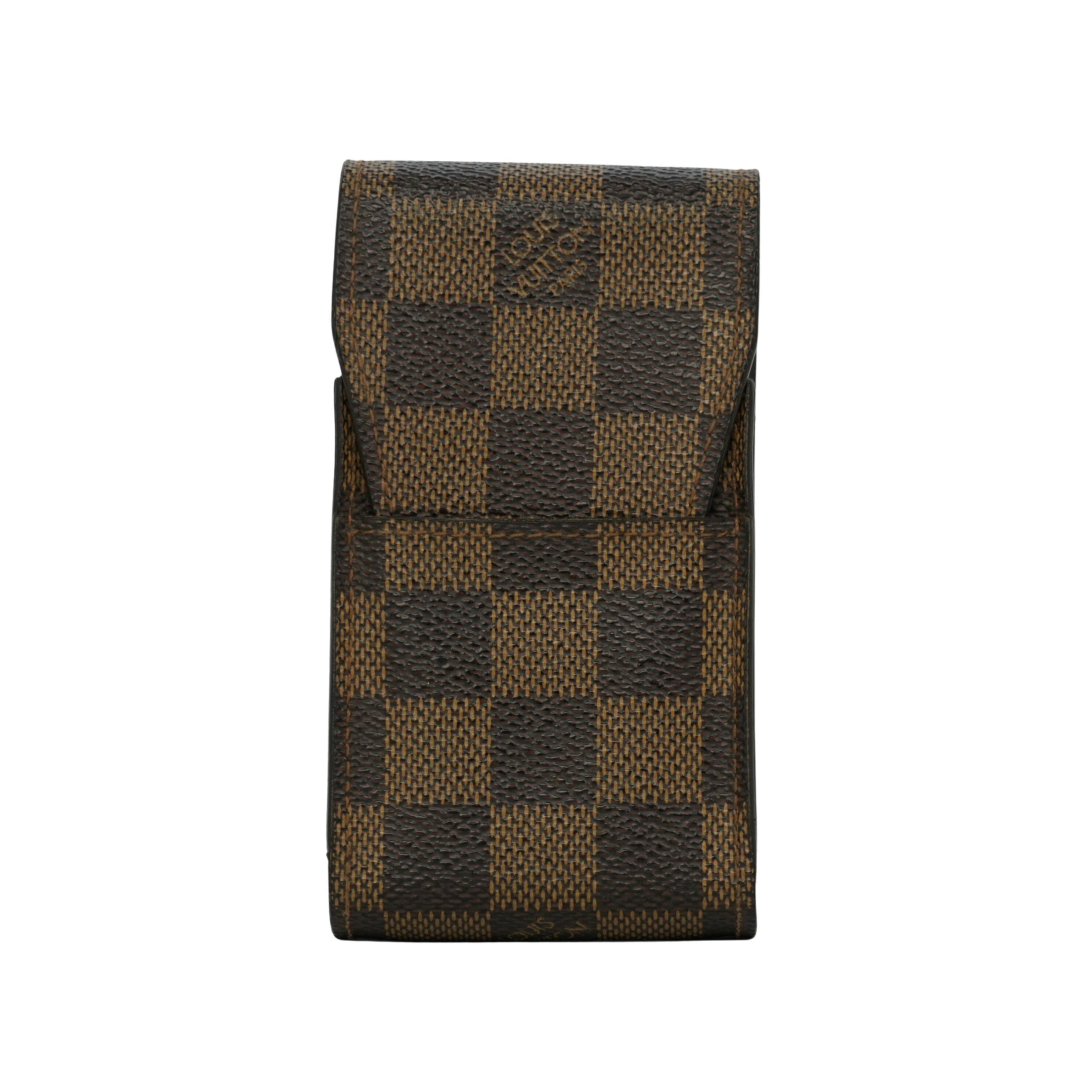 【中古・VINTAGE】LOUIS VUITTON ルイヴィトン ダミエ シガレットケースN63024 ブラウン ヴィンテージ Damier Etui Cigatette Case Other Accessory N63024
