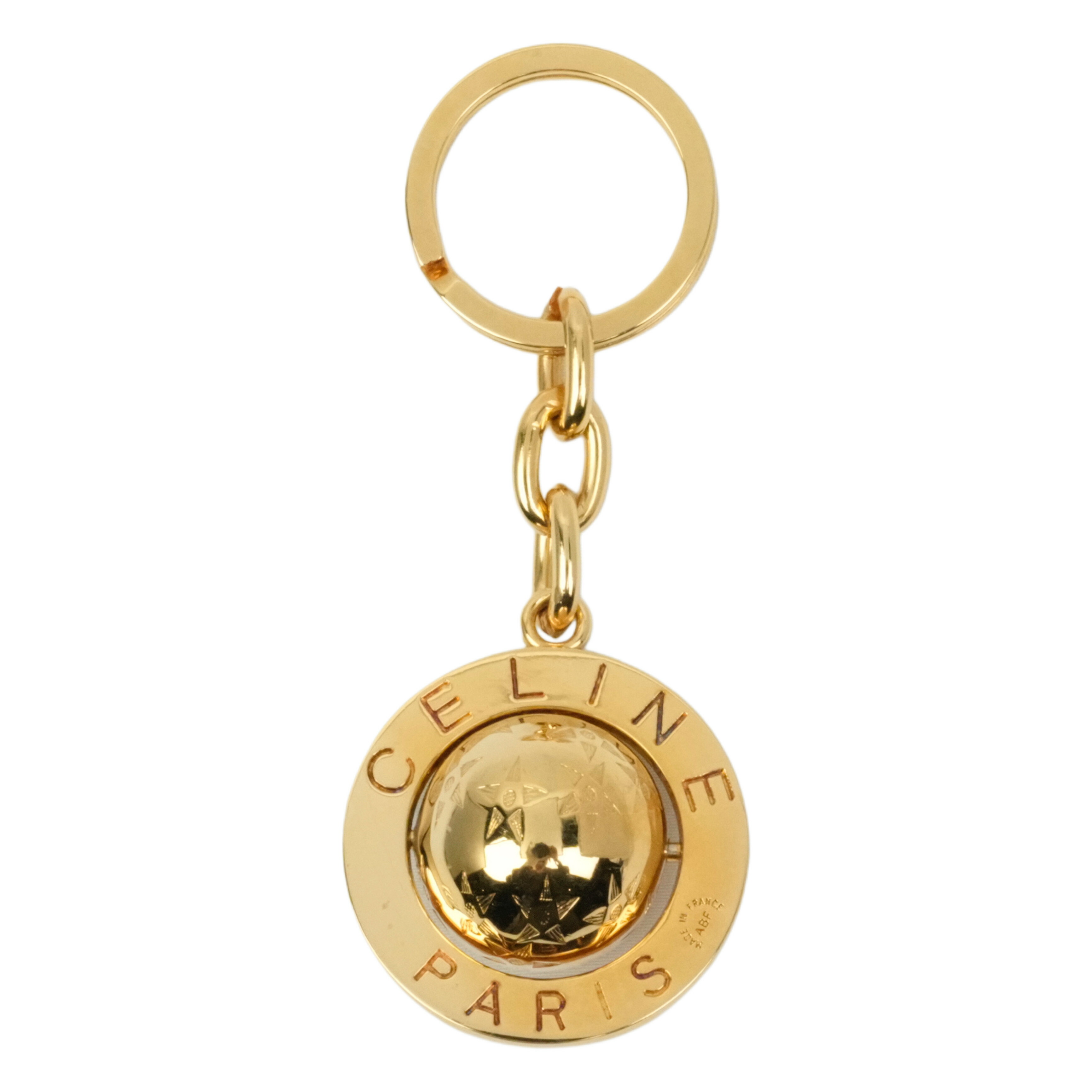 CELINE キーホルダー モノグラム CELINE セリーヌ CUBE バッグチャーム キーリング キーホルダー