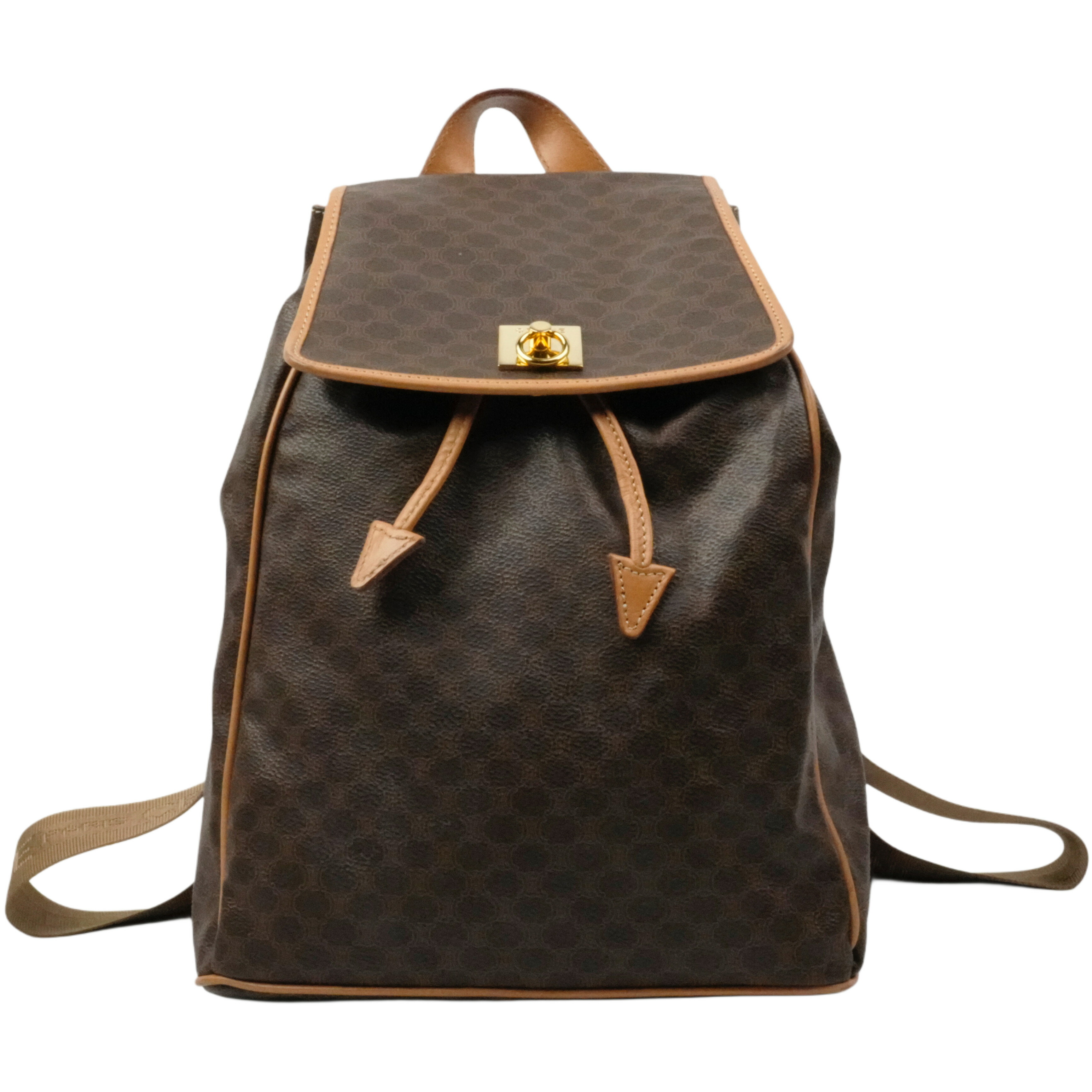 楽天市場】【中古】【バッグ】CELINE セリーヌ マカダム柄 巾着