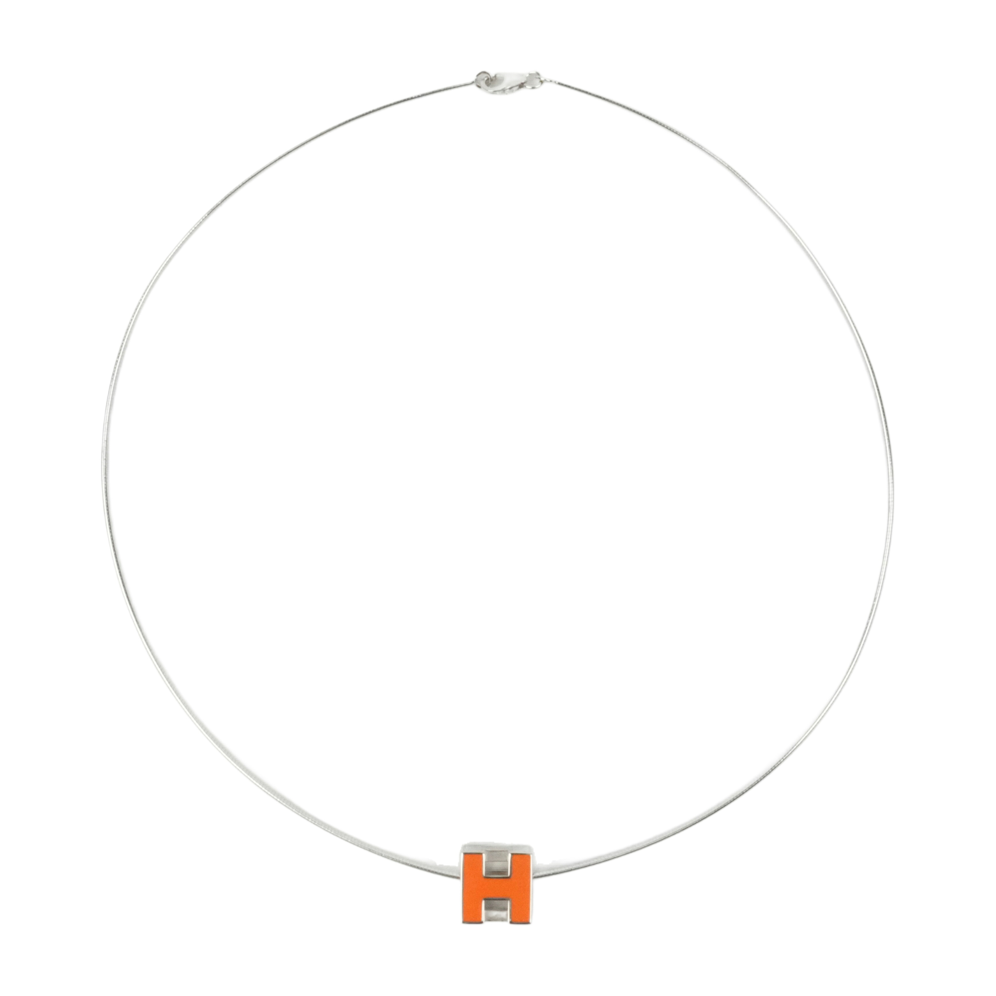 美品　エルメス　シルバー　ホワイト　キューブ 楽天市場】HERMES エルメス Hキューブ ネックレス ペンダント