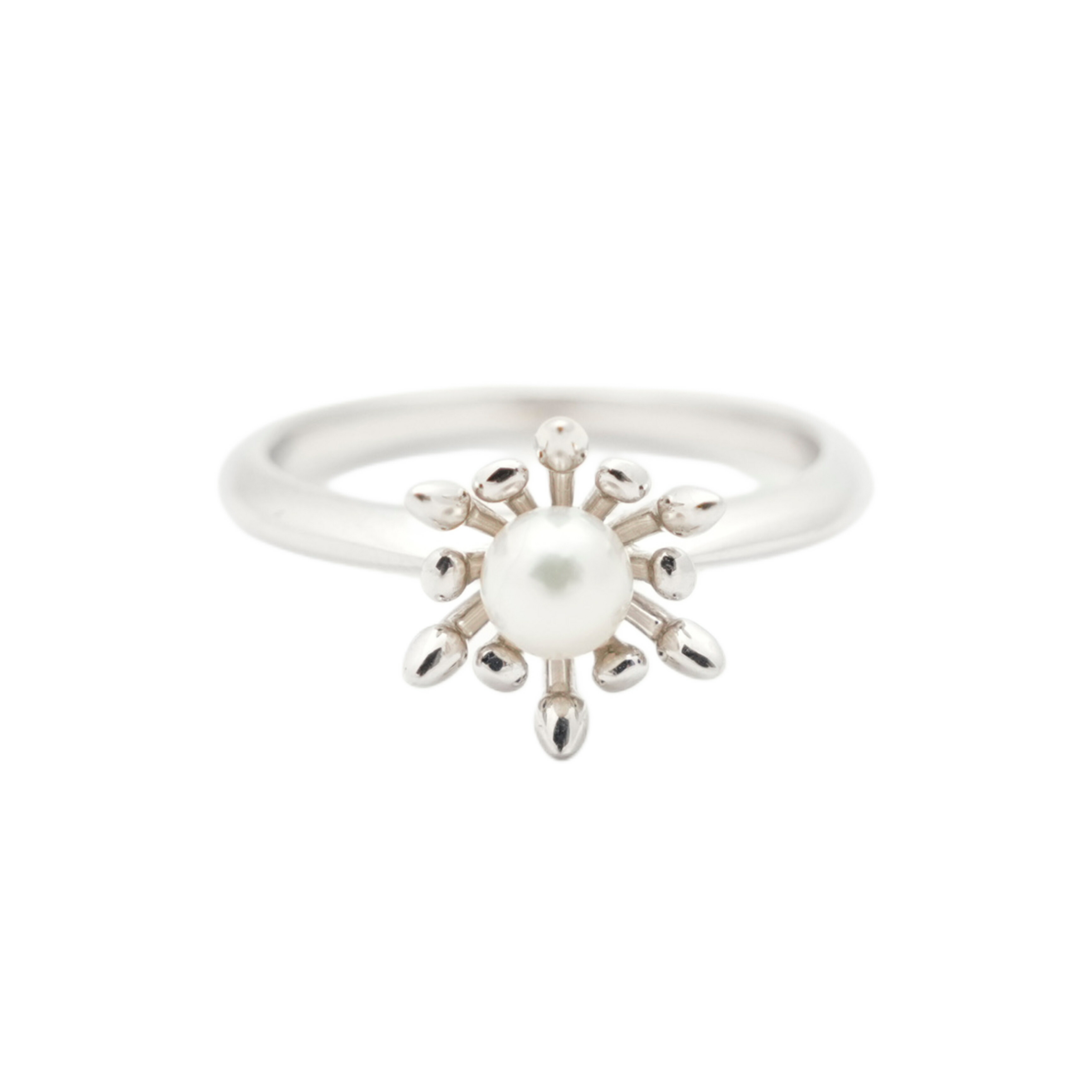 【中古・VINTAGE】MIKIMOTO ミキモト パール リング 14号 シルバー ヴィンテージ SV925 Pearl Ring