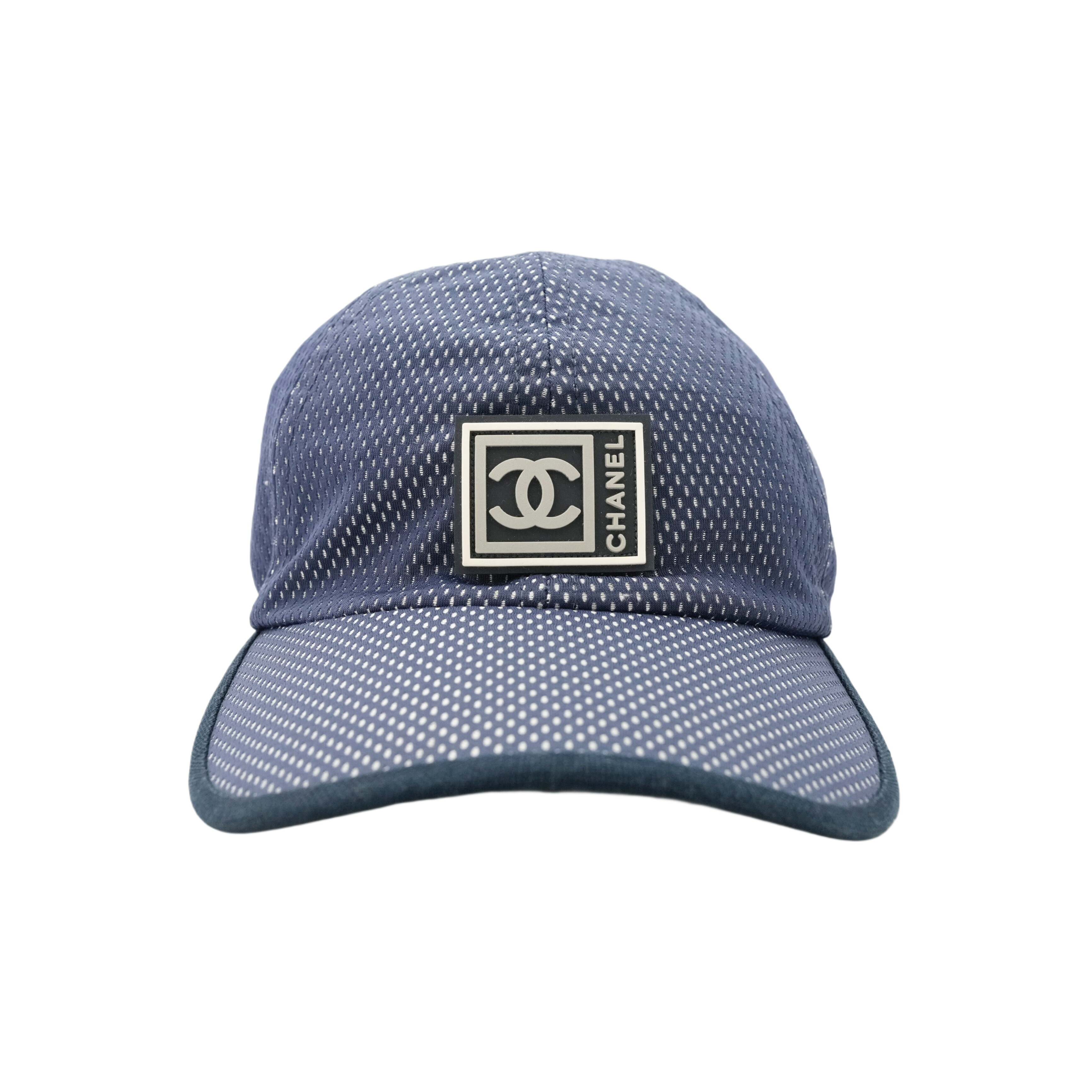 【百貨店SALE P5倍＆引き換え証】【中古・VINTAGE】 Chanel シャネル 運動競技伝達ルート鳥打ち帽 米国海軍 ヴィンテージ Sports Line Cap