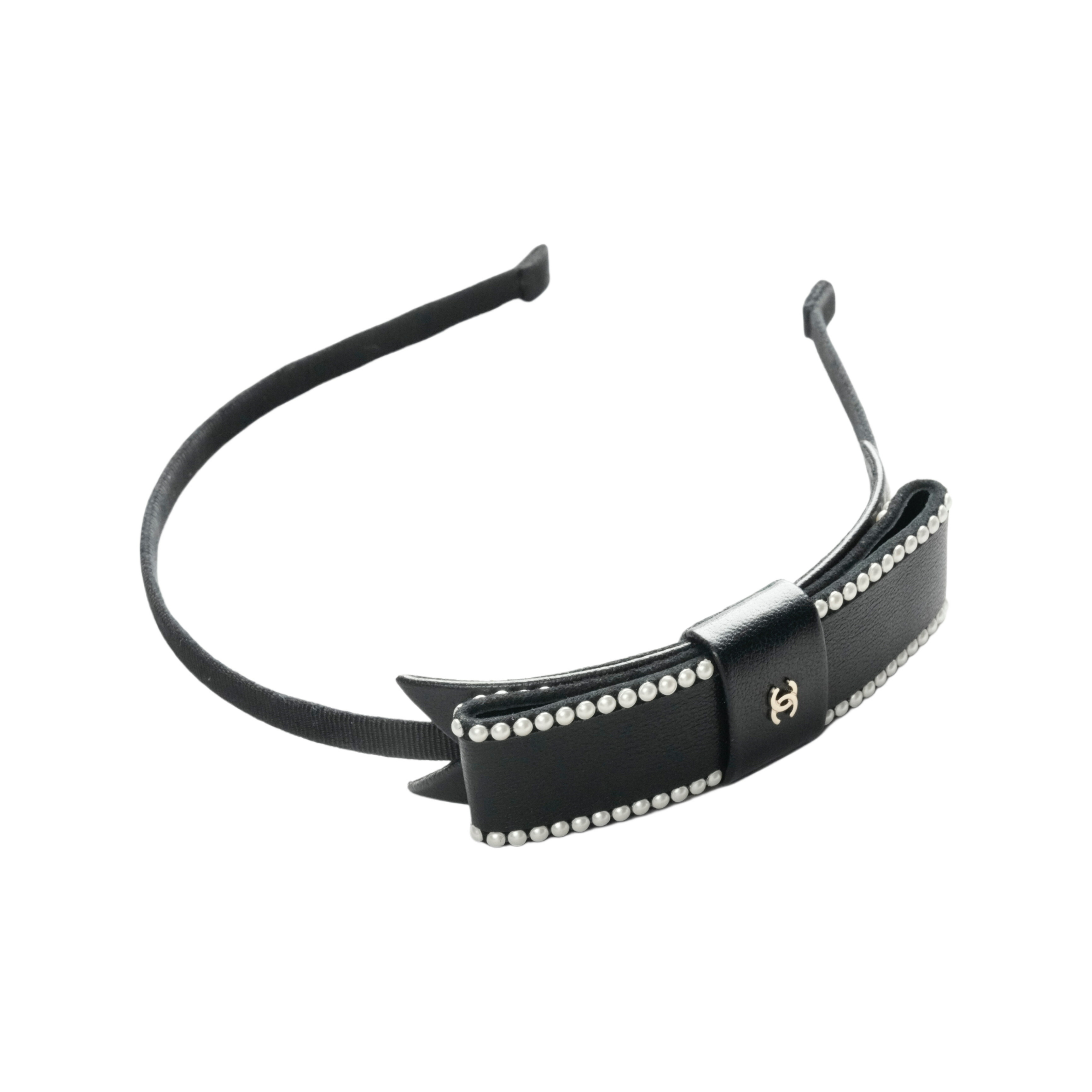 レア　CHANEL シャネル　カチューシャ　ブラック 楽天市場】【中古】シャネル CHANEL カチューシャ ヘア