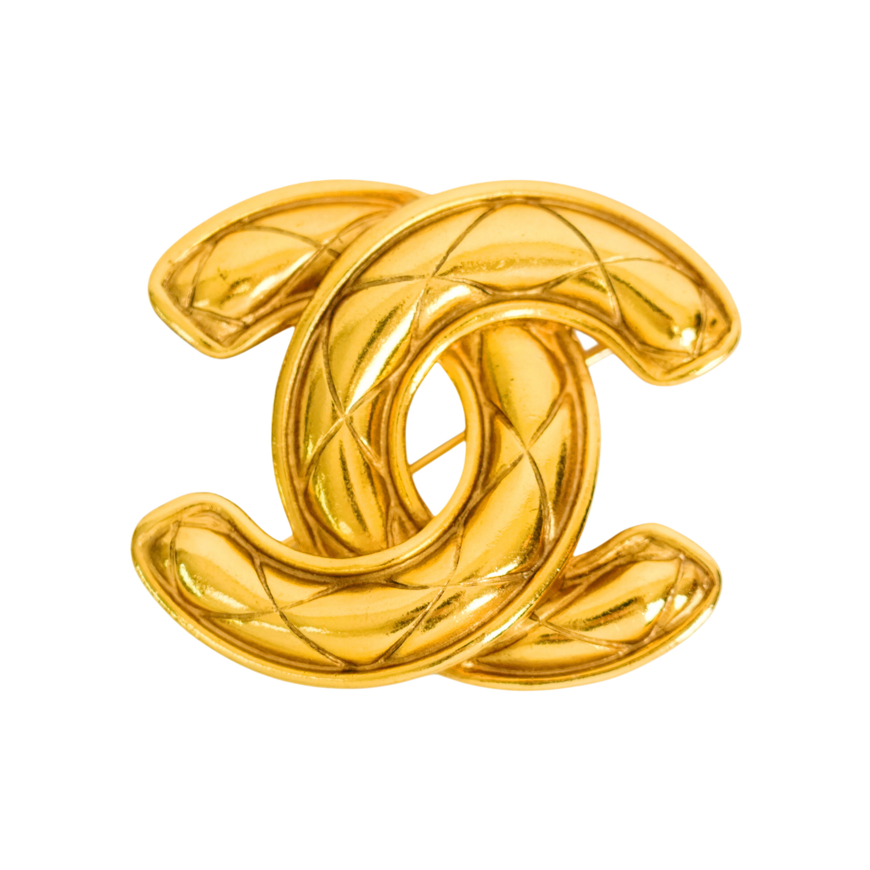 CHANEL シャネル　ブローチ　ゴールド　マトラッセ　ヴィンテージ　ココマーク 8ffeae78daedcfba3c10d192c7b21b