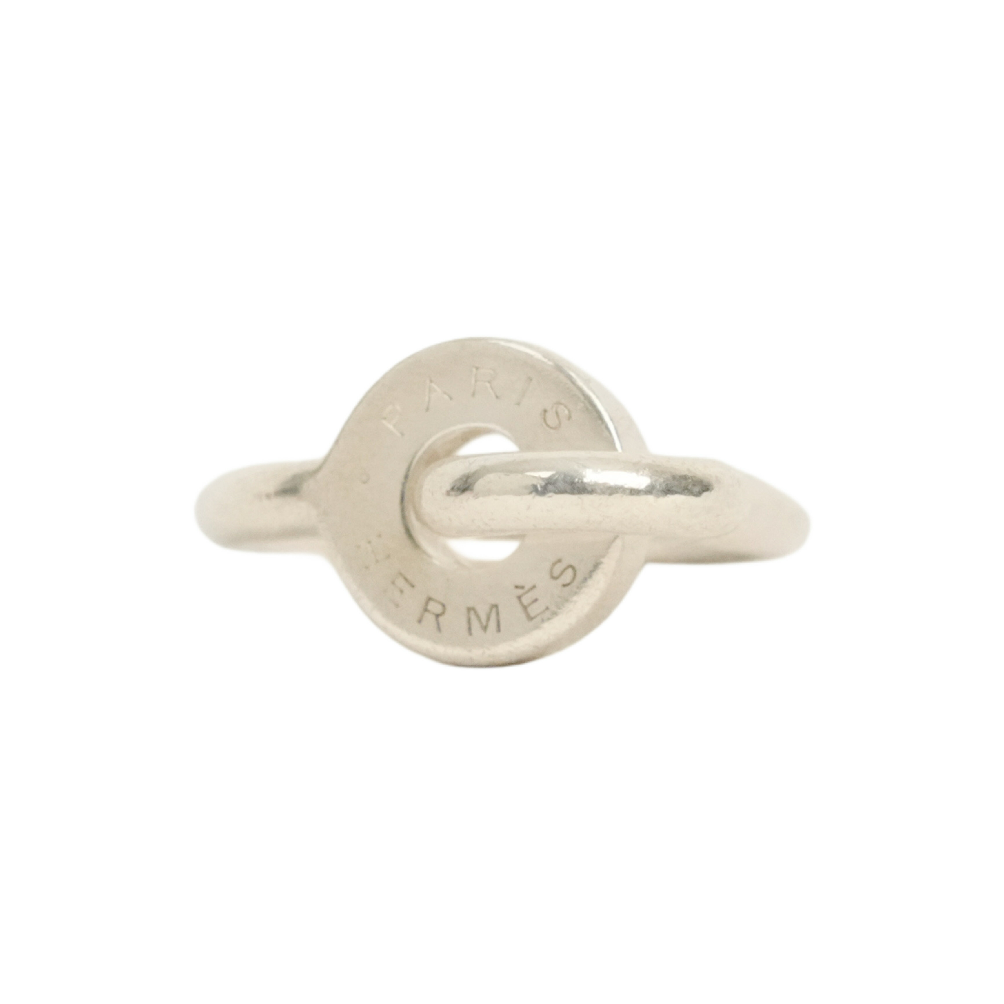 【中古・VINTAGE】HERMES エルメス セリエ リング Ag925 8号 シルバー ヴィンテージ Sellier Ring