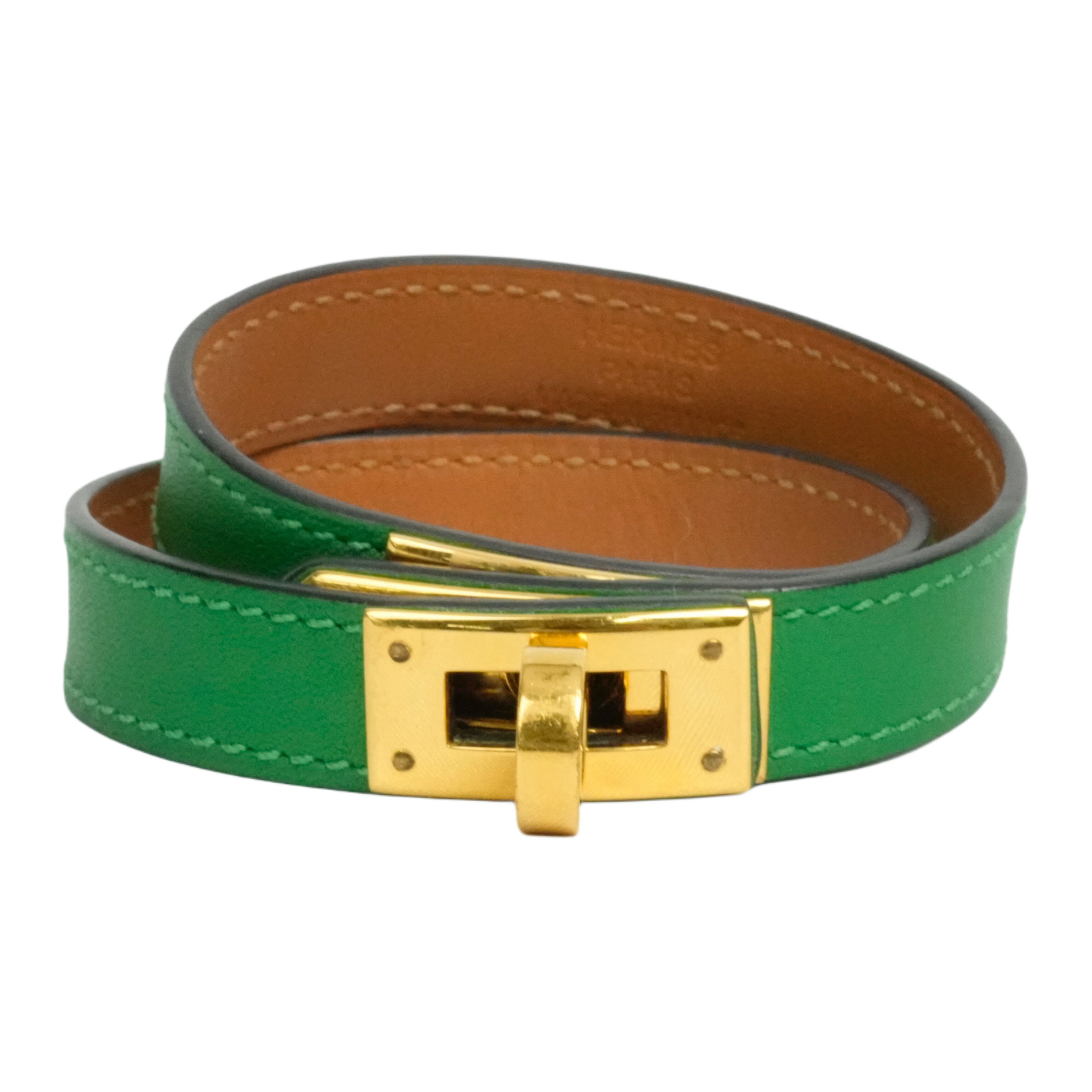 【中古・VINTAGE】 HERMES エルメス ブレスレット グリーン ヴィンテージ Bracelet|AIME VINTAGE