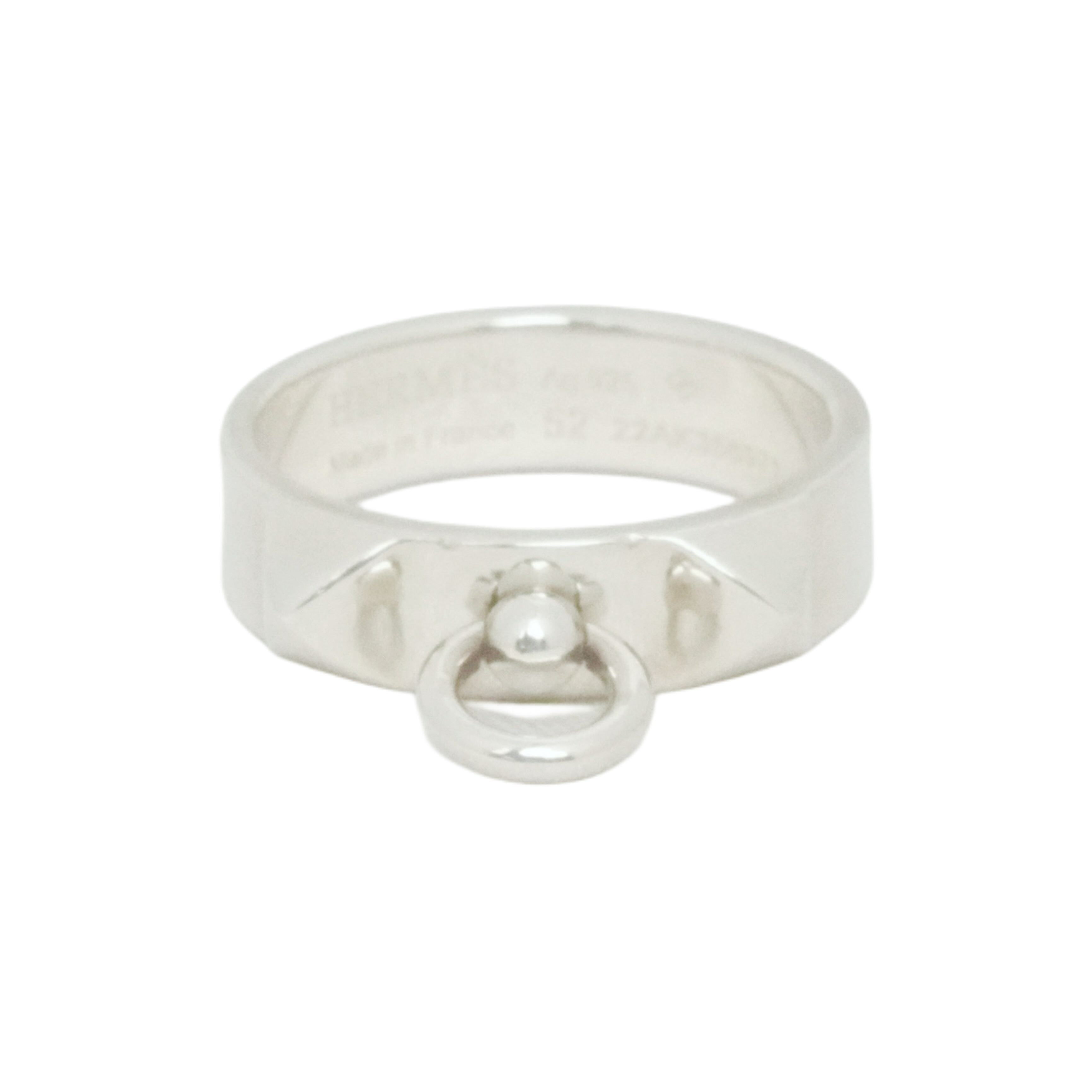 【中古・VINTAGE】 HERMES エルメス SV925 コリエドシアン リング シルバー 12号 Ag925 ヴィンテージ SV925 Collier de Chien Ring｜AIME VINTAGE