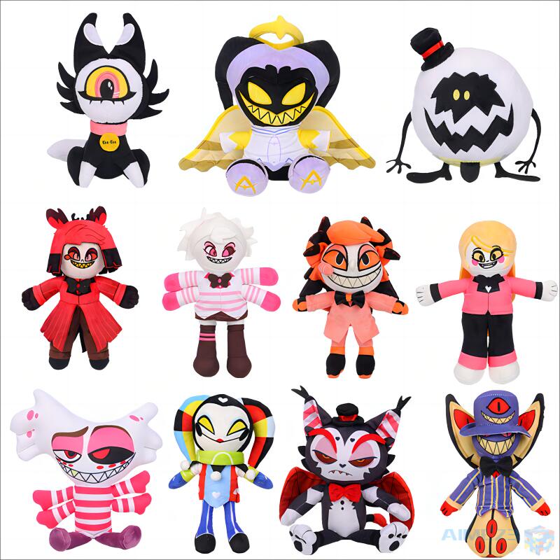 【楽天市場】【Hazbin Hotel Plush】ハズビンホテル ぬいぐるみ グッズ アラスター おもちゃ 30cm てのりぬいぐるみ ...