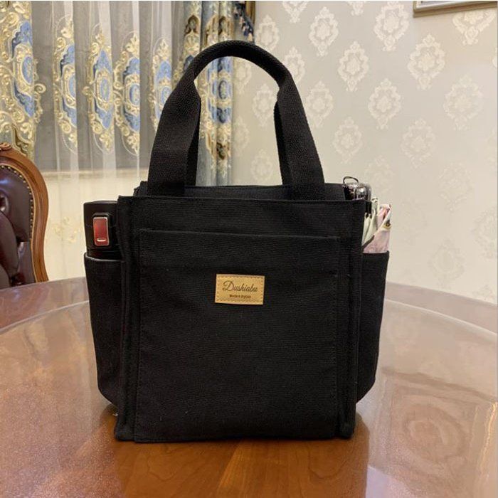 ミニトートバッグ レディース 帆布 マザーズ御徒面子 お弁当袋 ポッシェ 衣嚢付き添い人 可愛らしい 分かりやすい 今めかしい 無地 母の日 差し上げ物