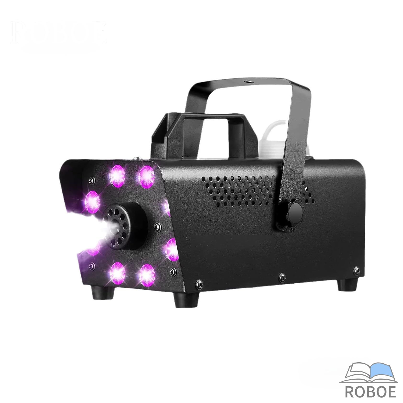 スモークマシン 13色のRGB LEDともし火成り行き付き添い人フォグマシン、無線電話遠隔操作付き添い人500W職業的 華燭の典 上演 野球クラブ パ