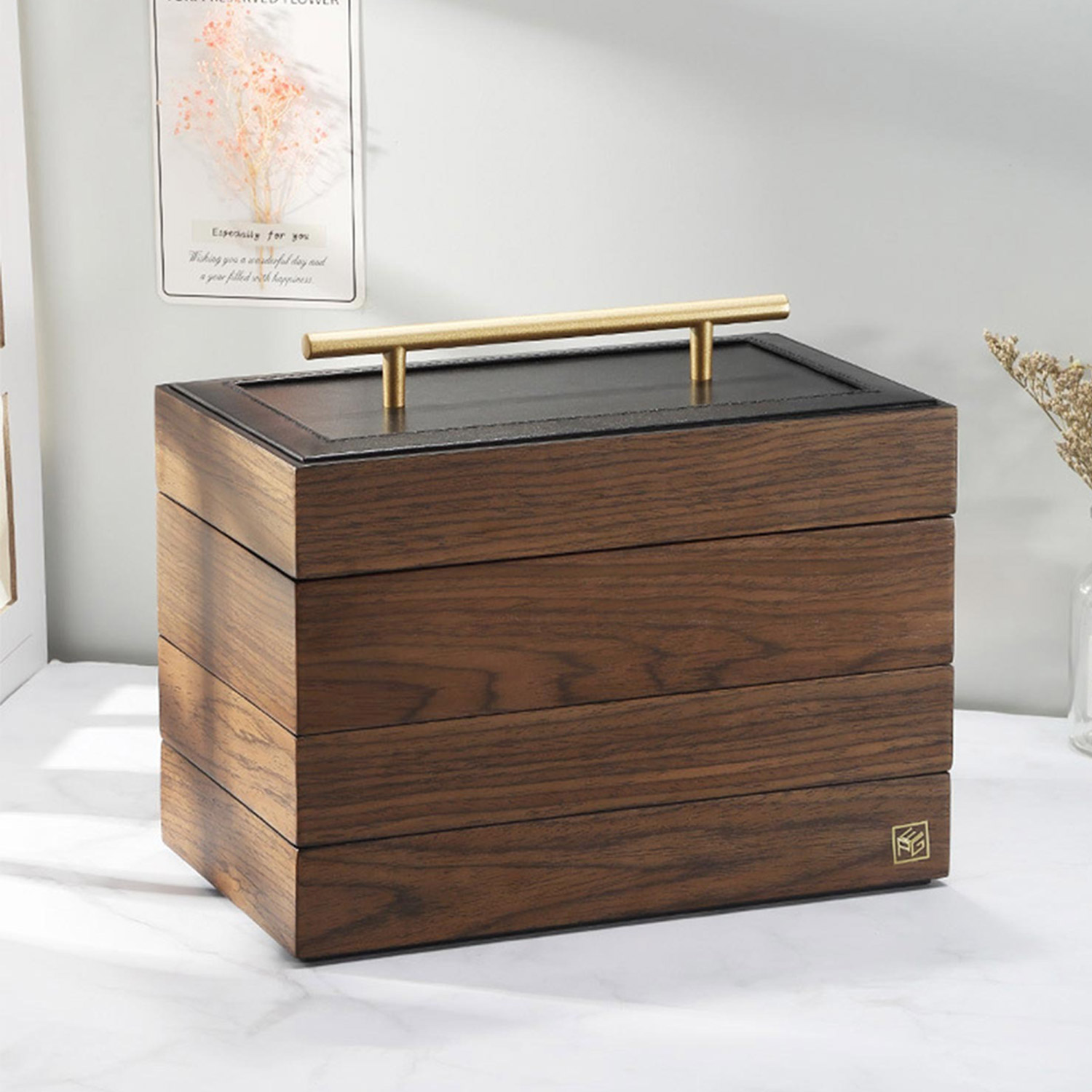 楽天市場 アクセサリーケース ジュエリーボックス 木 木製 大容量 ジュエリーボックス ウォールナット アクセサリー 収納 ジュエリー ボックス アクセサリーボックス ジュエリーケース 大容量 おしゃれ ピアス ネックレス プレゼント ラッピング不可 Aimoha