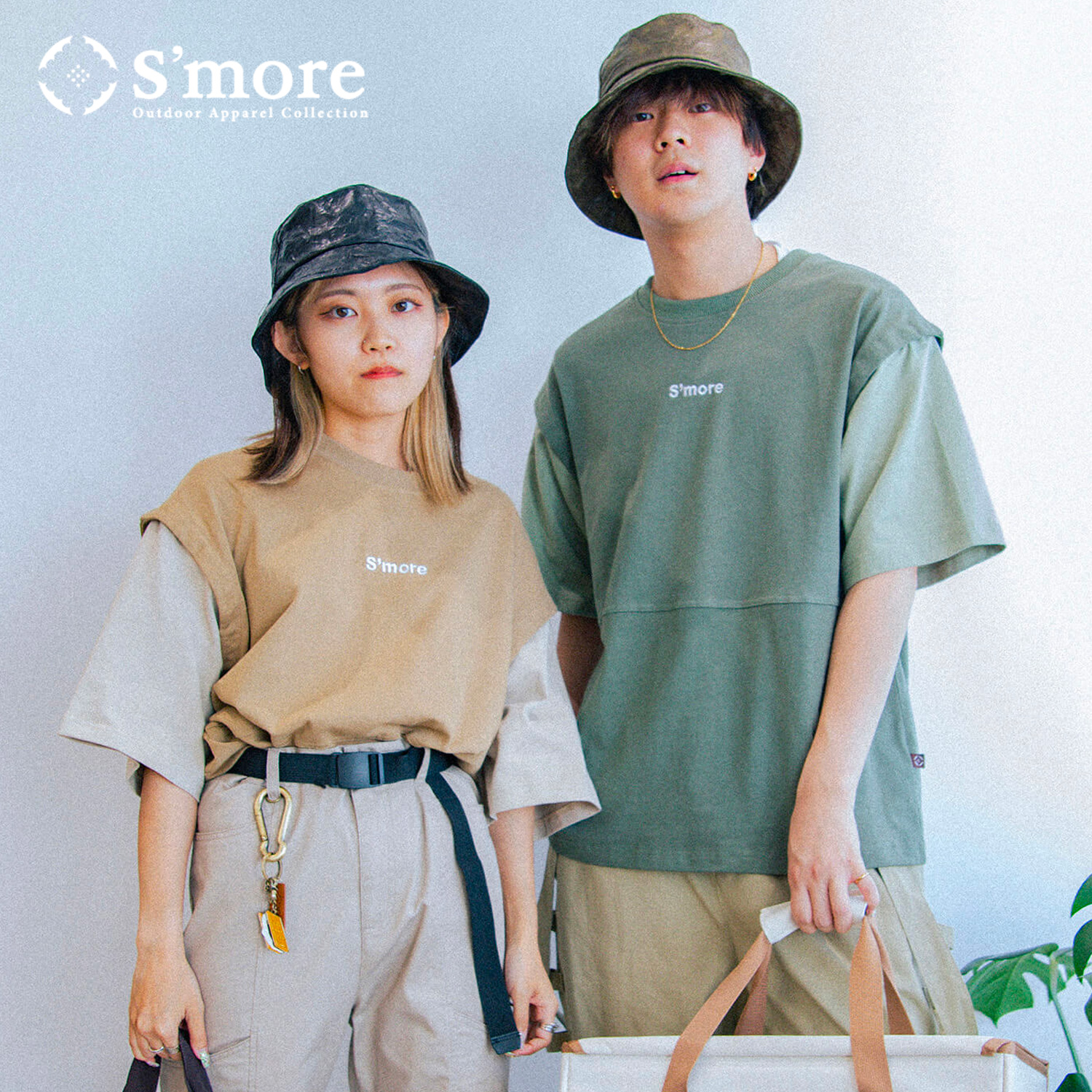 楽天市場】5倍ポイント 夏祭 【 S'more / 2WAY pocket l/s big t