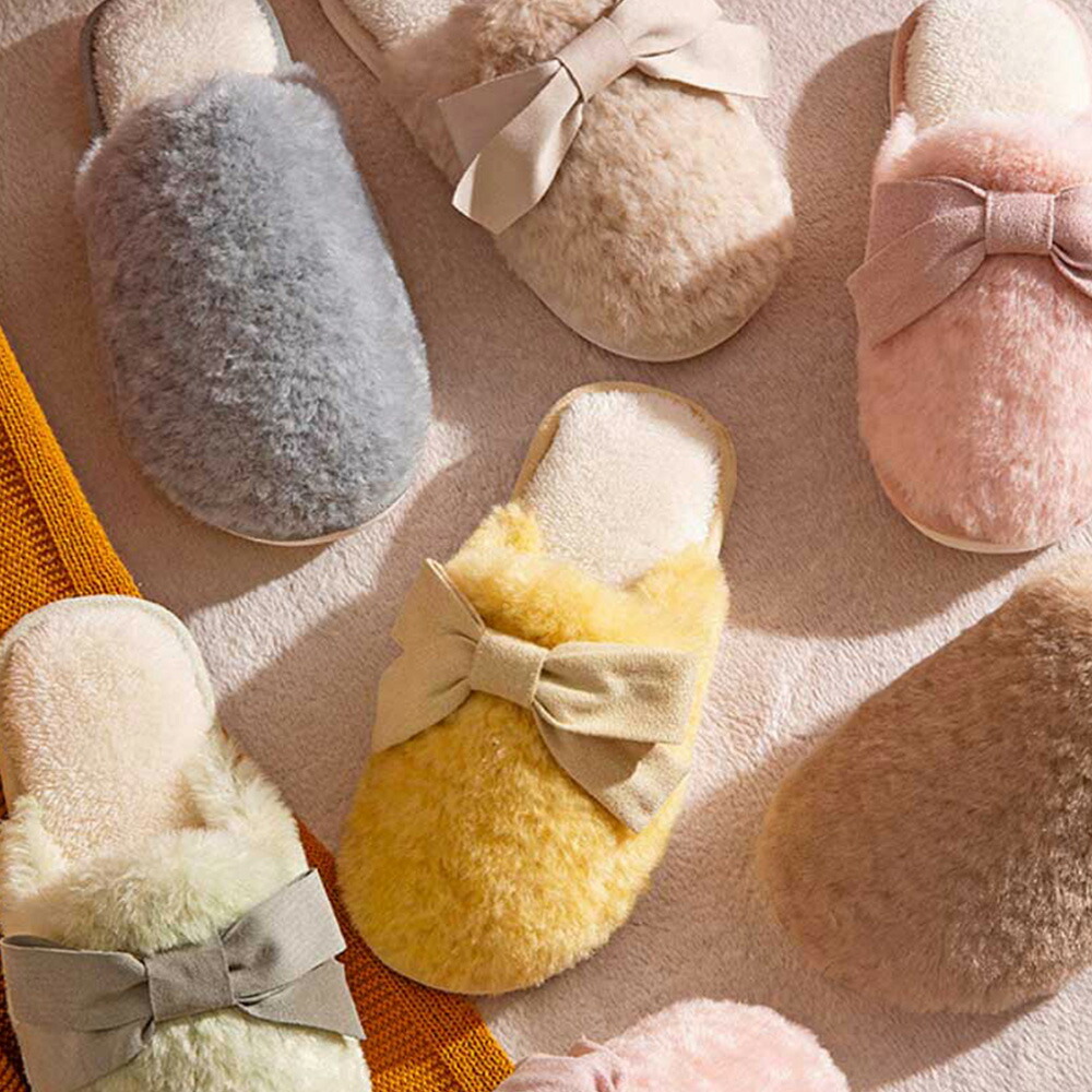 楽天市場 スリッパ もこもこ ルームシューズ リボン 室内履き 内履き 家庭用 可愛い ふわふわ もこもこスリッパ ファー 内ボア 柔らかい 滑り防止 秋冬 秋 冬 暖か あったか 玉子 エッグ 可愛い暖かなもこもこスリッパ Aimoha