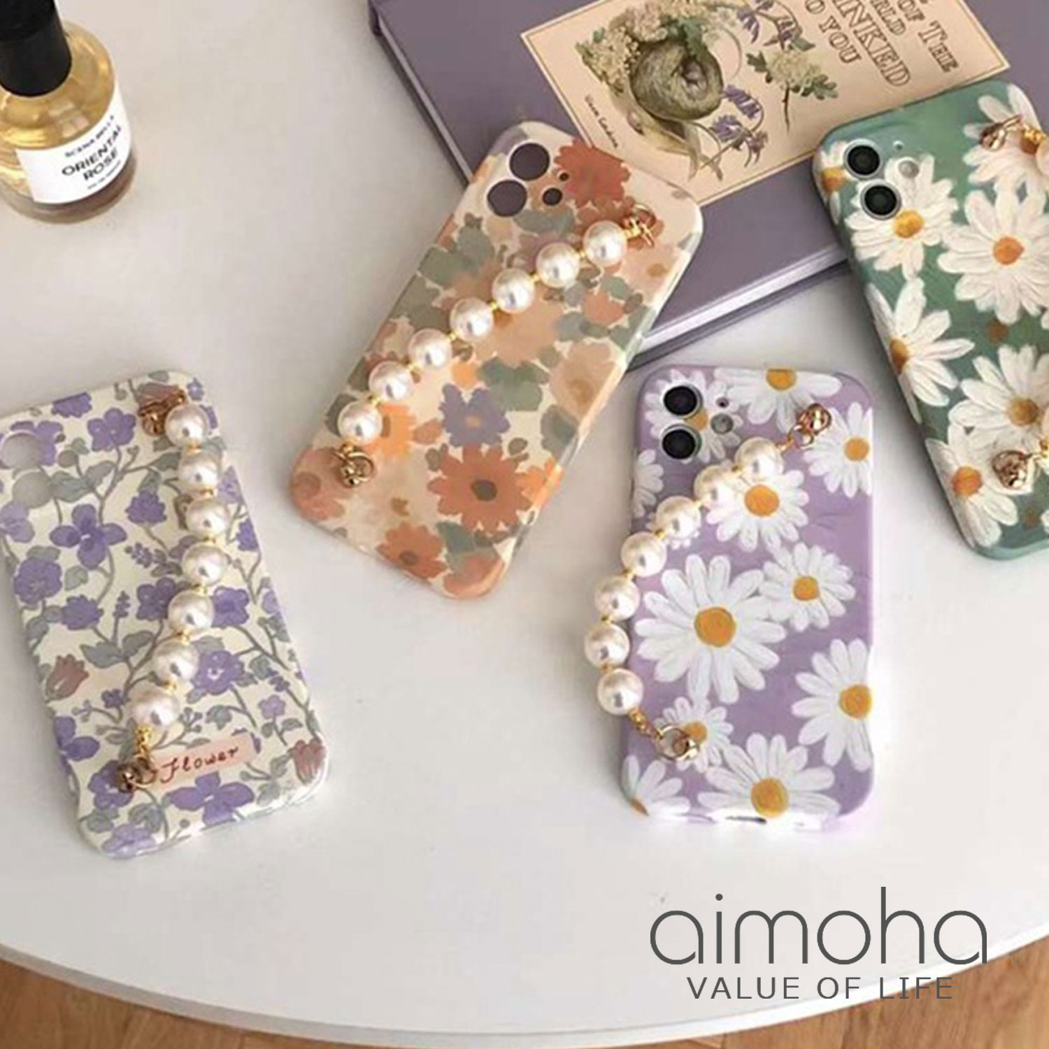 楽天市場 スマホケース 韓国 ライク Iphone12 Iphone12mini Iphone12pro Iphone12promax デイジー パール おしゃれ かわいい お花 花柄 大人かわいい 韓国風アート スマートフォン ケース アイフォンケース 韓国 風iphoneケース Aimoha