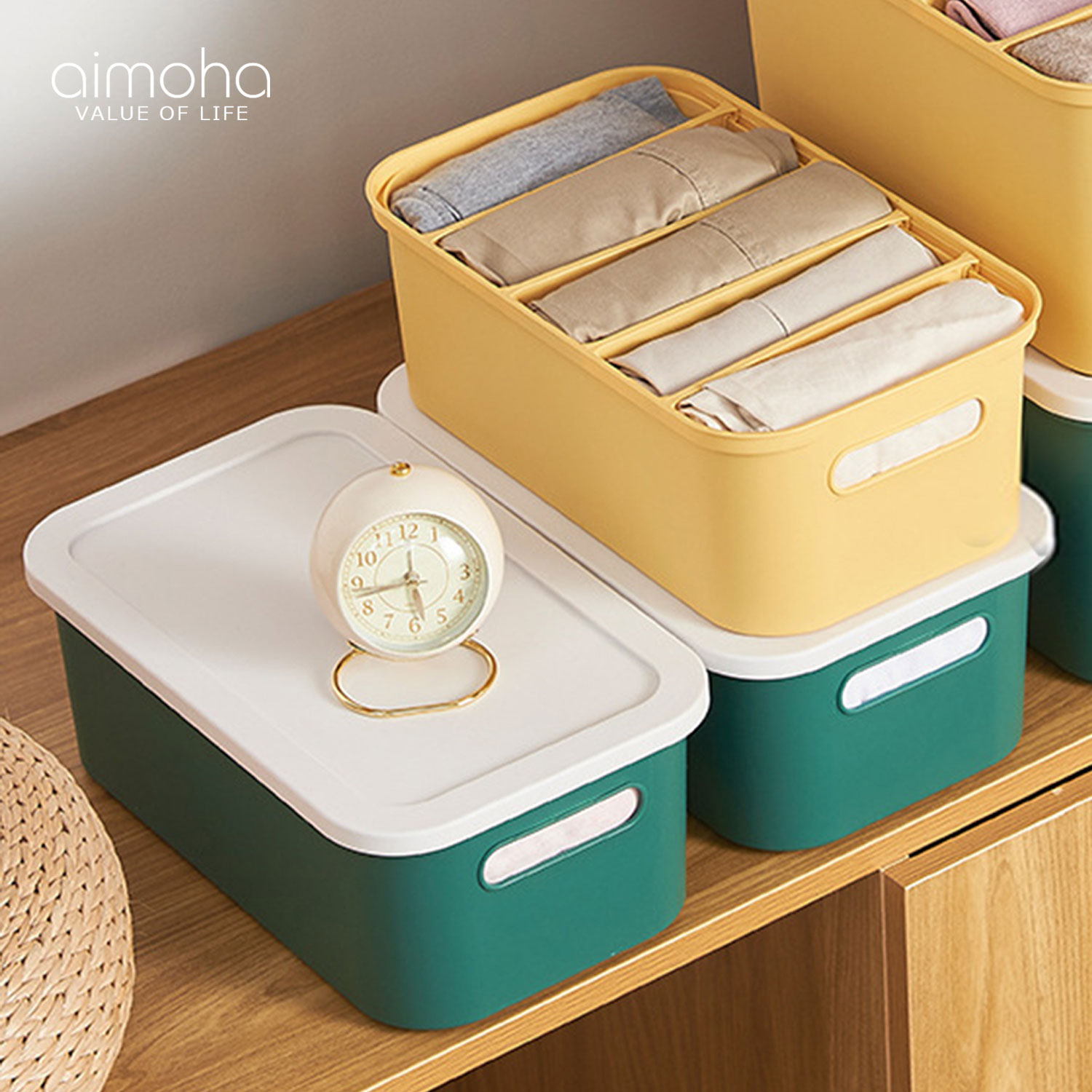 楽天市場】【Lサイズ】 収納ボックス フタ付き おしゃれ プラスチック