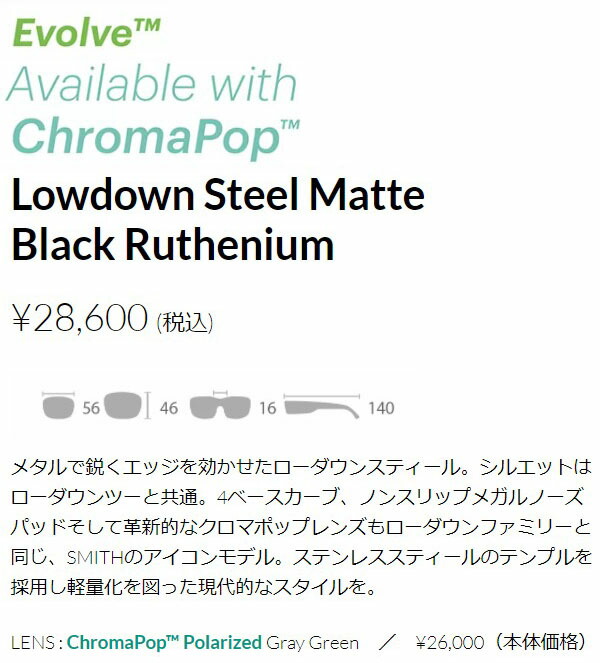 Sunglass 紫外線対策 Polarized 正規代理店商品 サングラス サイクリング 送料無料 自転車 サングラス 釣り Polarized Steel Lowdown Cp偏光レンズ フィッシング アイムポイント スポーツ スミス Smith