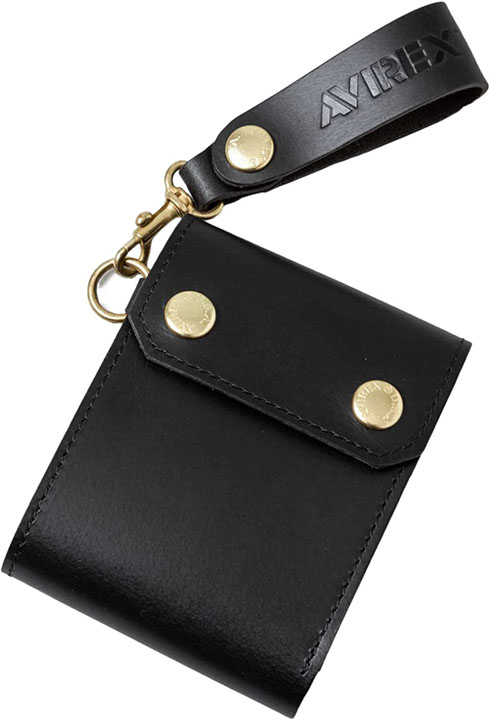 AVIREX FAHNE2 Series [ AX9300 バッファロー レザー ラウンド 三つ折り 財布 ウォレット @12800] アビレックス WALLET 【正規代理店商品】