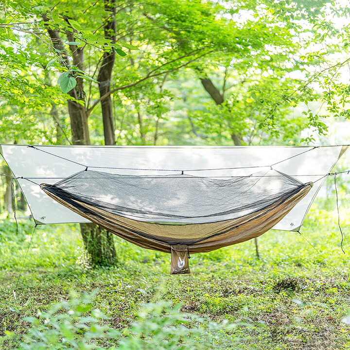 Bush Craft  [ ウルトラ点火装置 欠陥校正刷り ハンモック 2.0 フルセット カーキ @19800] かん木手工芸品 かがり火 アウトドア 難民キャンプ