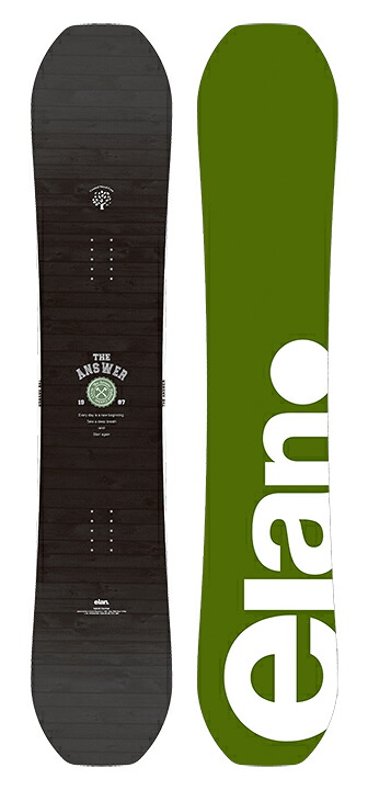 elan SNOWBOARDS [ THE ANSWER @68000] エラン スノーボード ジアンサー 【正規代理店商品】