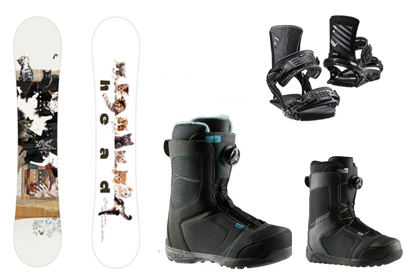 HEAD SNOWBOARDS [ レディース スノーボード 3点セット ABILITY FLOCKA ＠153000]【正規代理店商品】【送料無料】