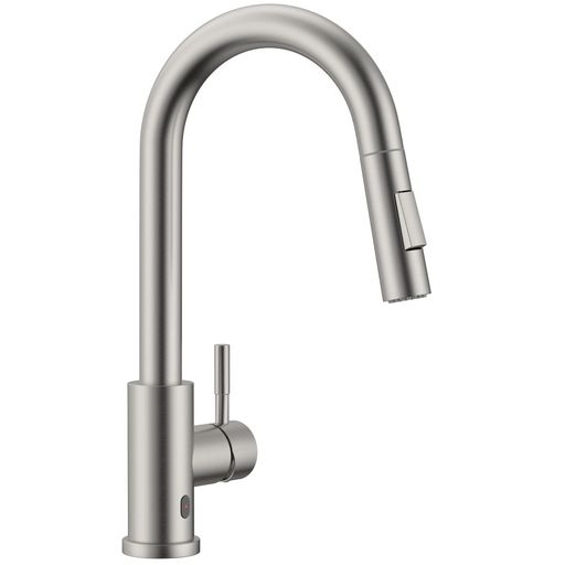 APPASO タッチレスキッチン水栓 引出し式プレミアム感応式キッチン蛇口 2機能スプレー付き 360°回転 混合蛇口 自動赤外線センサー シングルハンドル 台所水栓 日本語説明書付き|さくら組 店